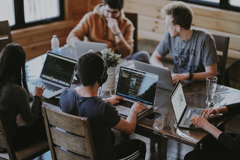 Team working on Drafted in a London office