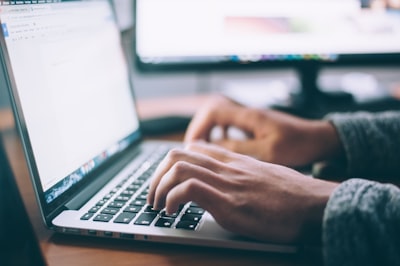 Laptop with job posting open